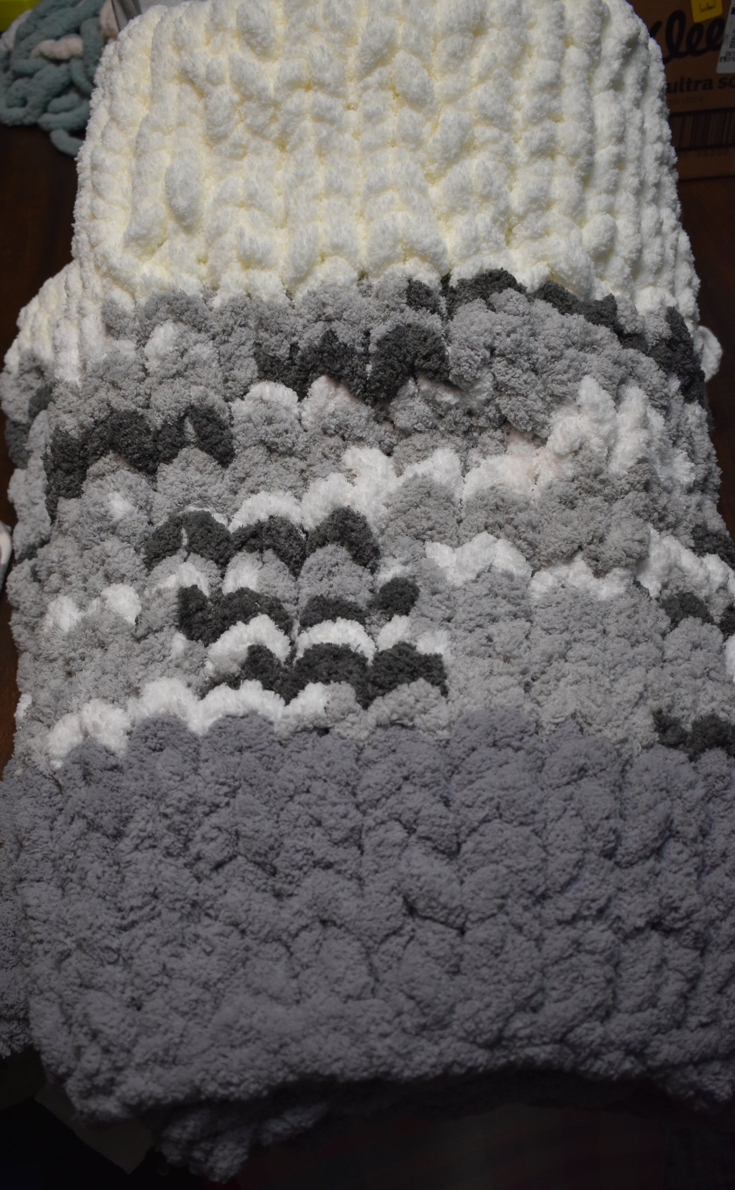 Hand crochet Throw blanket 40inx50in