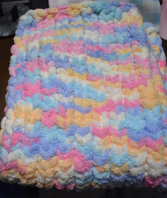 Hand Crochet Baby blanket 36x26